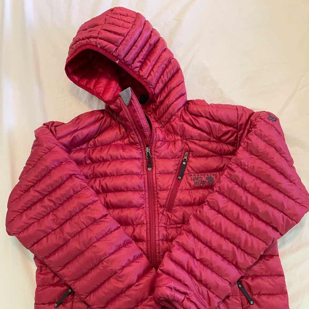 Red Men’s Large Mountain Hard Wear Down Puffer Jacket